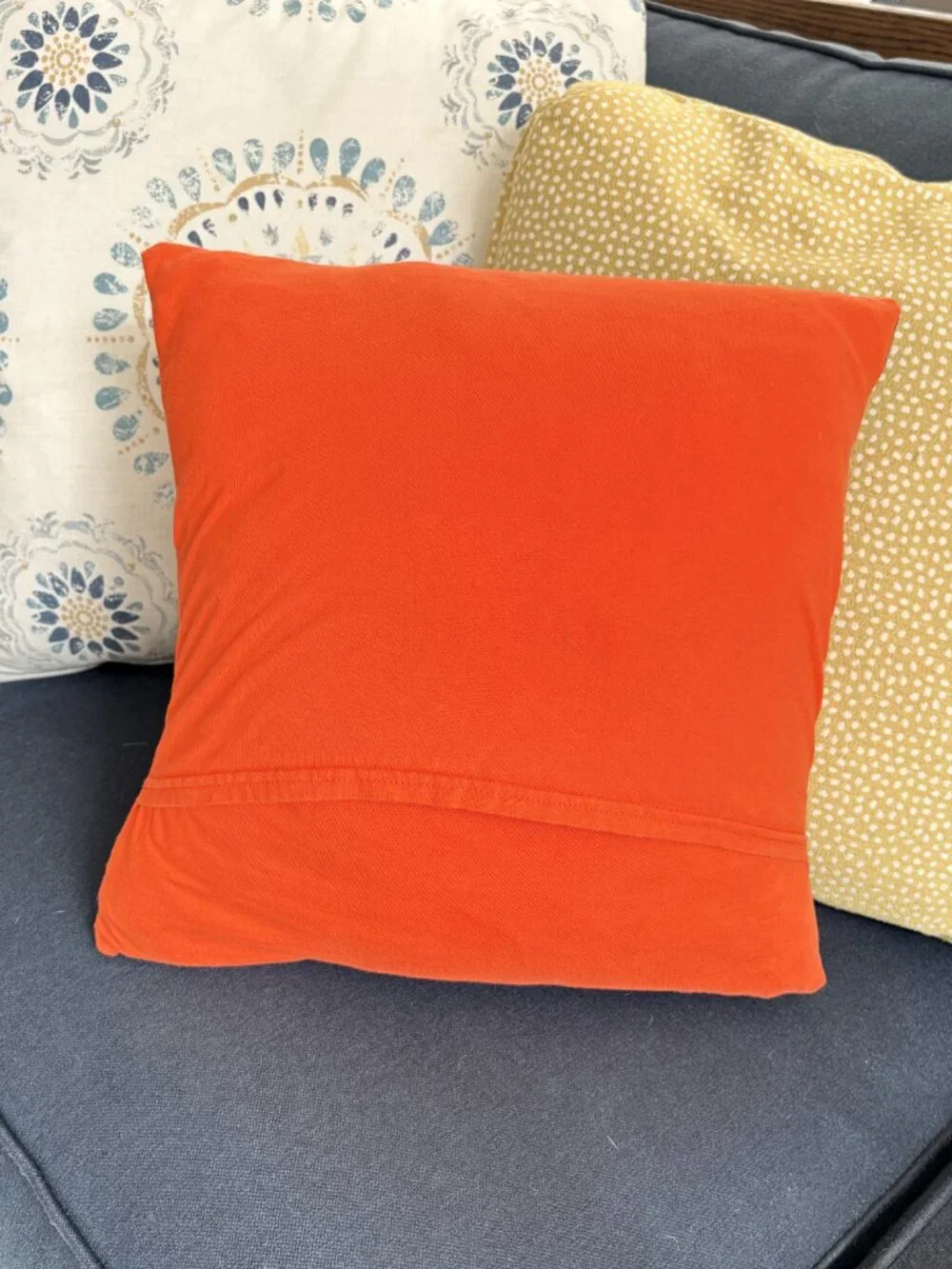 University of Illinois Fighting Illini reworked t-shirt throw pillow cover only